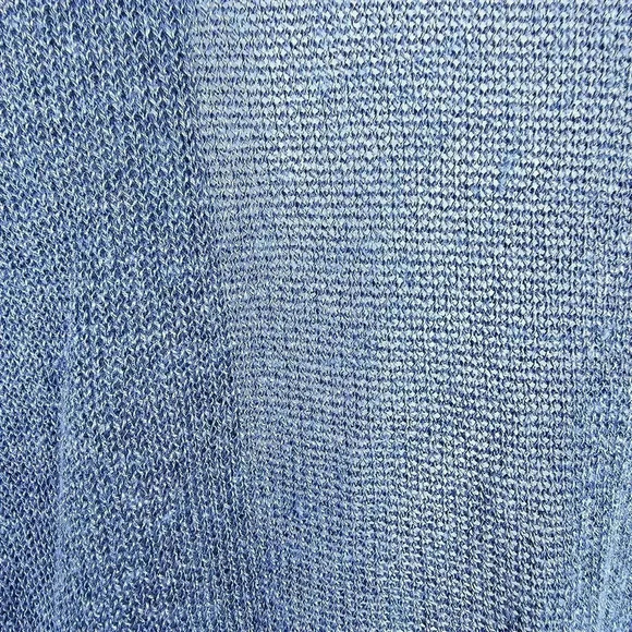 J. Jill Women's  Open Front Long Linen Blend Teal Sweater Size Large Petite - Picture 6 of 9